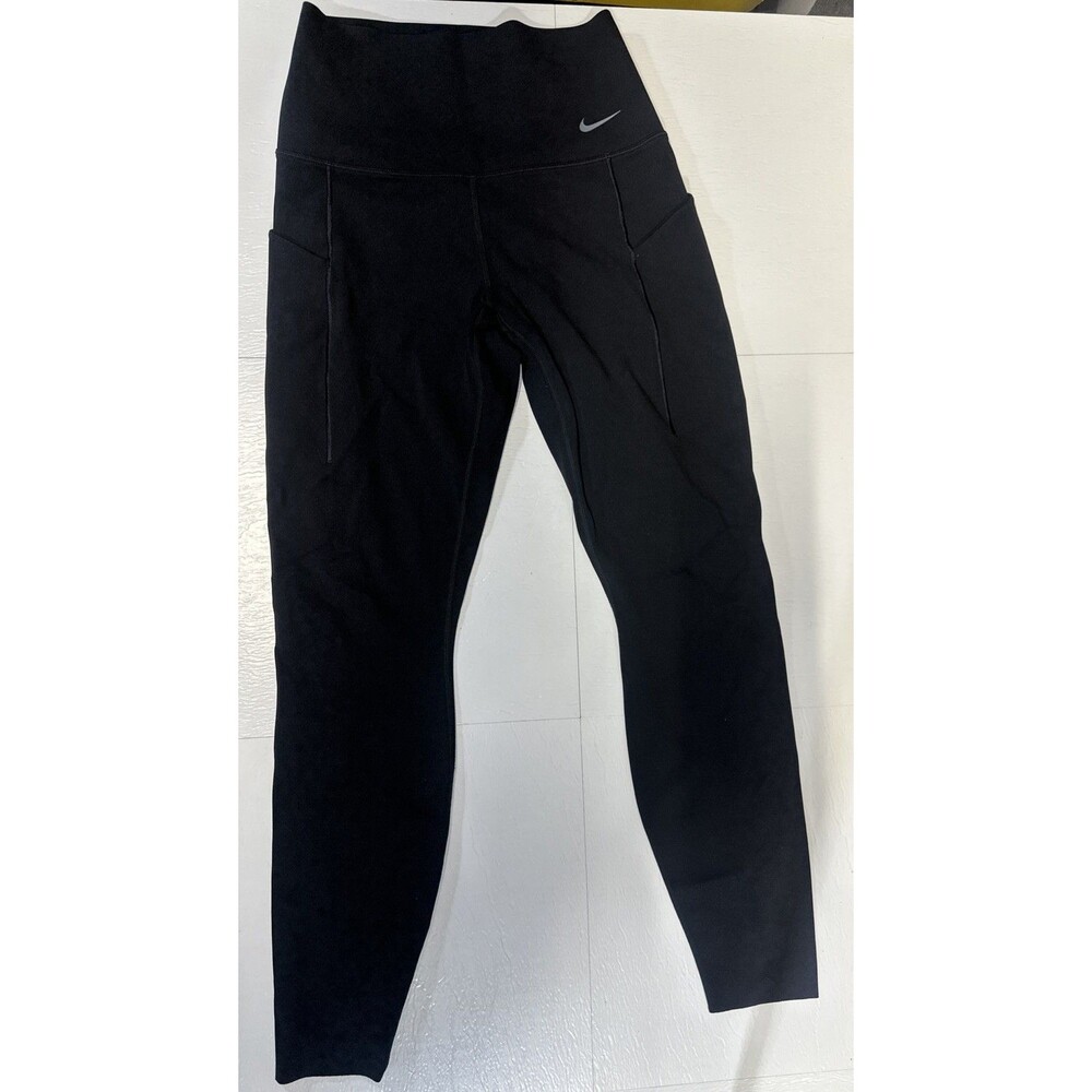 Nike Universa Black High Waisted Firm Support Pocket Leggings Full Length Small